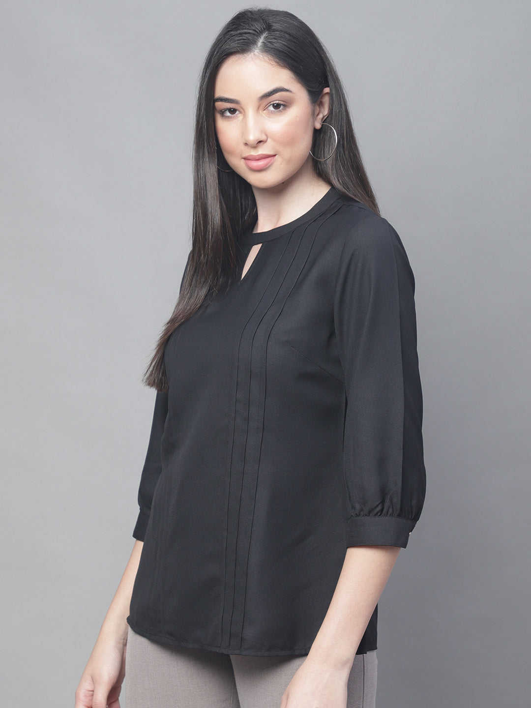 Cantabil Women Black Tunic (7114316218507)