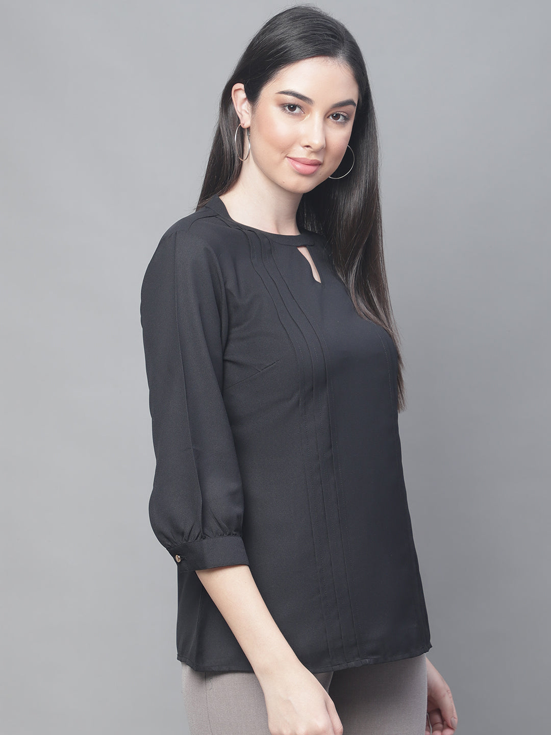 Cantabil Women Black Tunic (7114316218507)