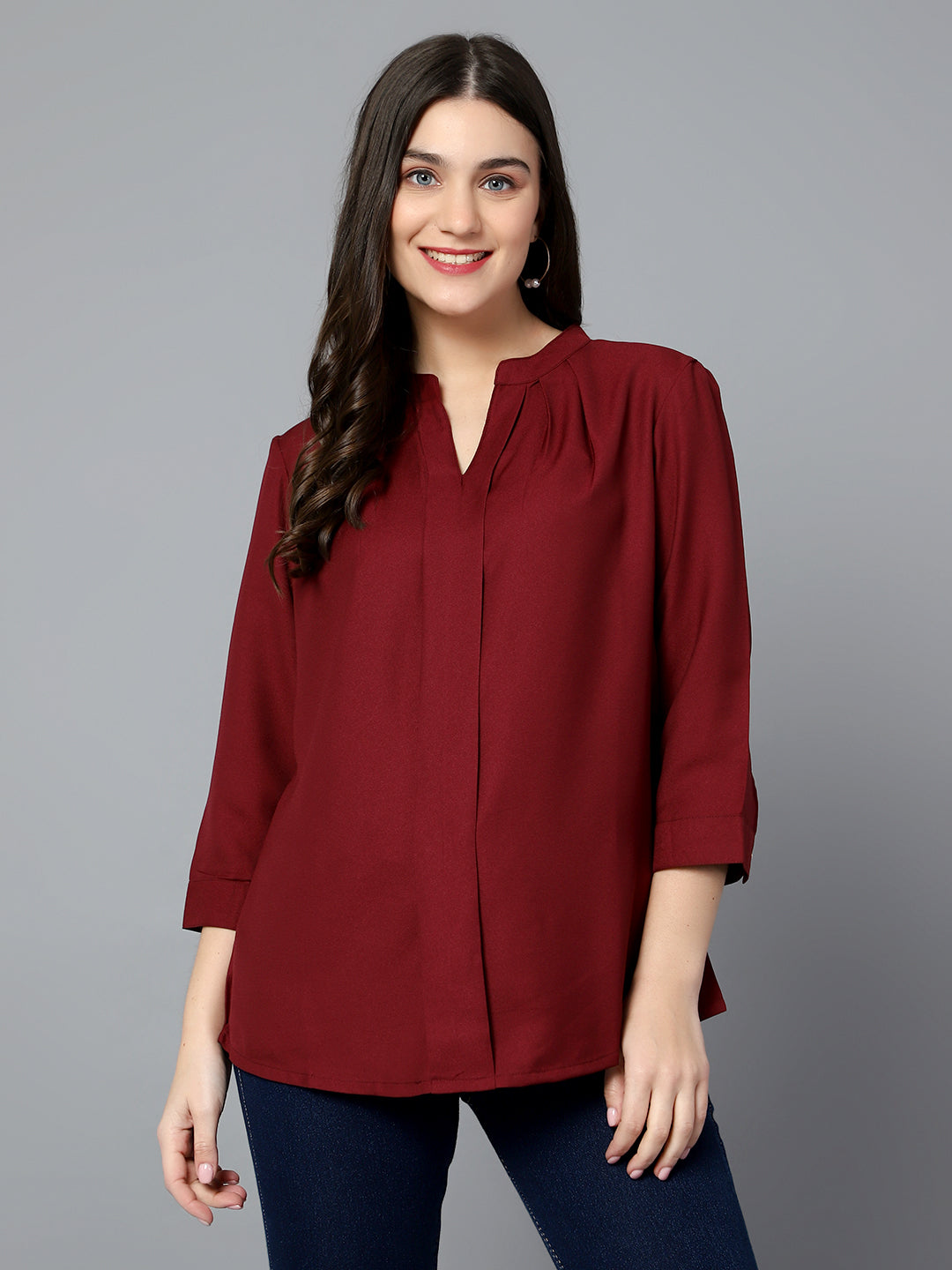 Cantabil Women Wine Tunic (7085498630283)