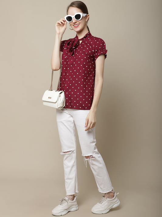 Cantabil Women's Wine Top (6994702139531)