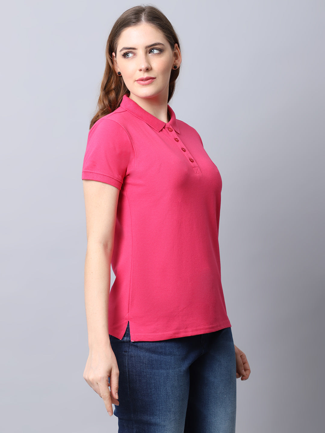 Cantabil Women's Dark PinkT-Shirts (6932887437451)