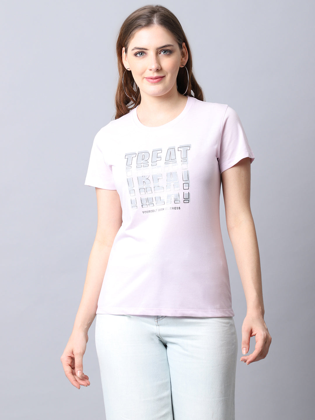 Cantabil Women's Mauve T-Shirts (6932878295179)