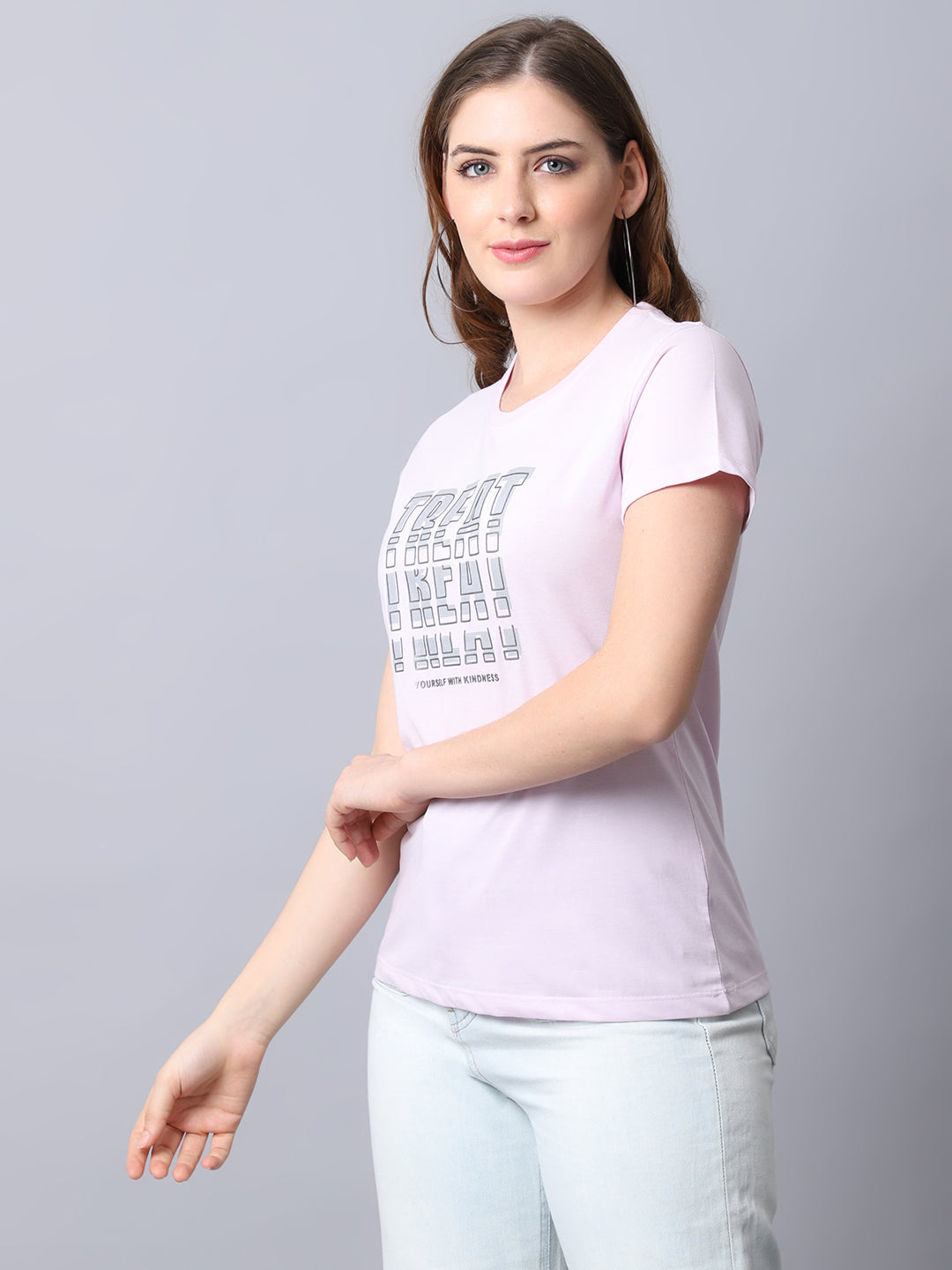 Cantabil Women's Mauve T-Shirts (6932878295179)