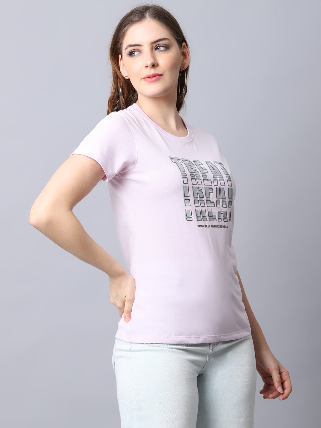 Cantabil Women's Mauve T-Shirts (6932878295179)