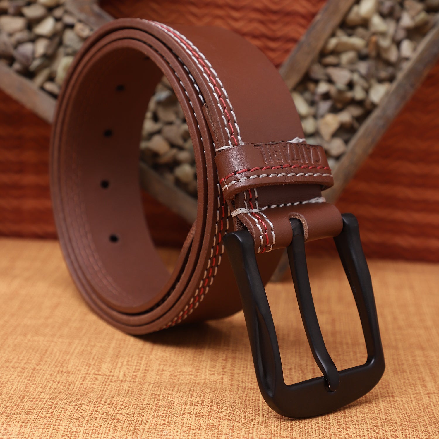 Cantabil Men Tan Belt (7088614277259)