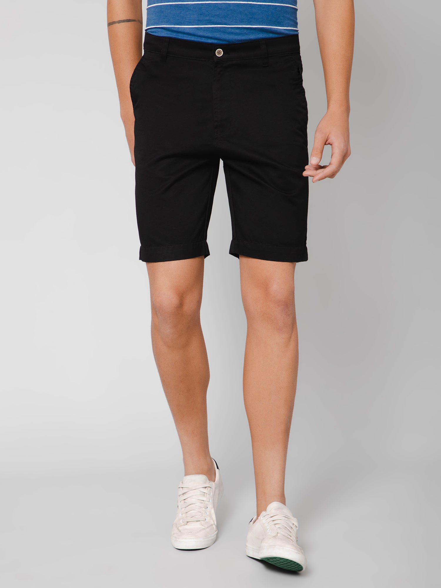 Cantabil Men Black Bermuda (7113387442315)