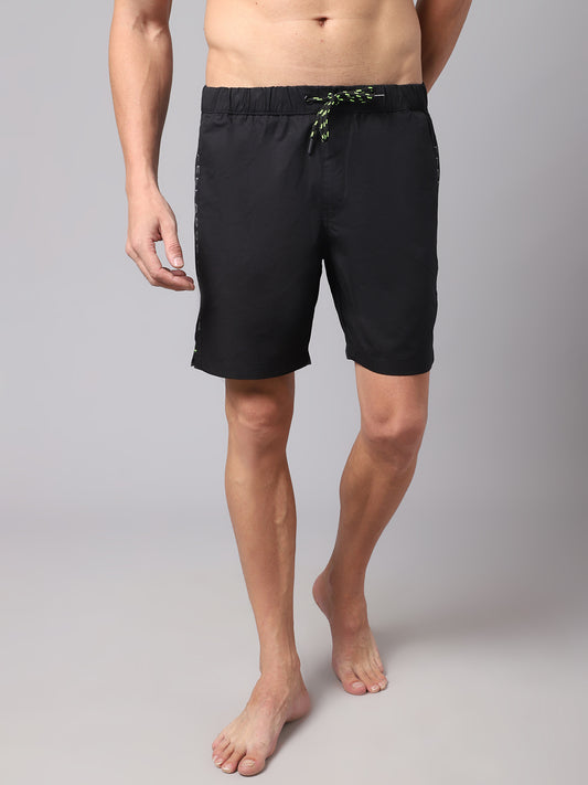 Cantabil Men's Black Bermuda (7018848485515)