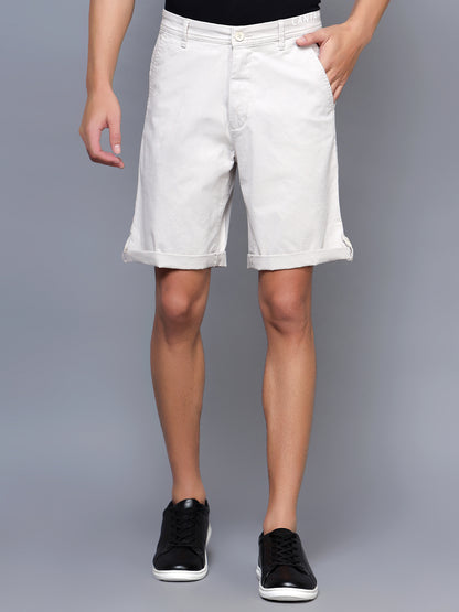 Cantabil Men Ivory White Shorts (7121526030475)