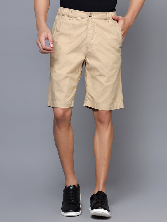 Cantabil Men Khaki Shorts (7121526161547)