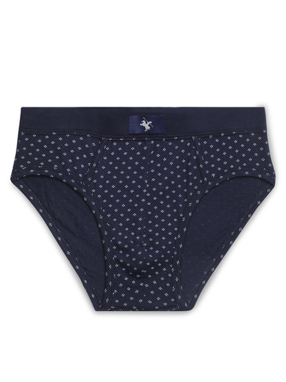 Cantabil Men Pack of 3 Printed Navy Brief (6771520569483)