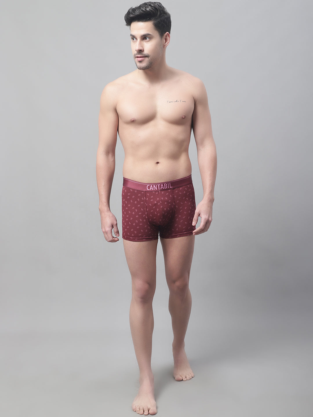 Cantabil Men Pack of 3 Maroon Brief (7088371564683)