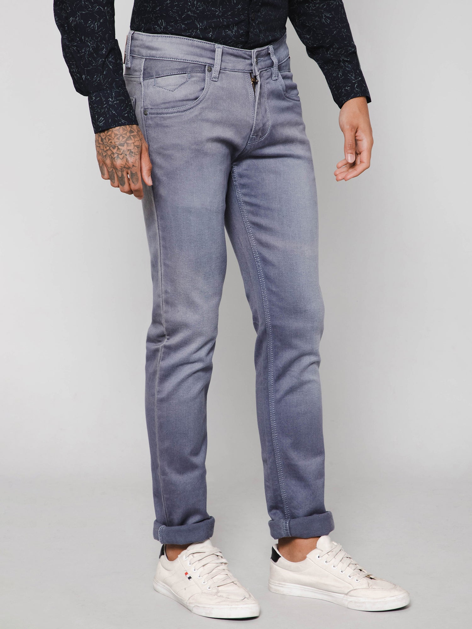 Cantabil Men Grey Jeans (7111780302987)