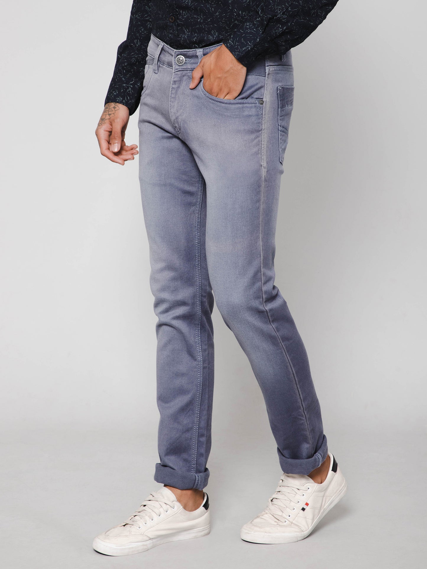 Cantabil Men Grey Jeans (7111780302987)