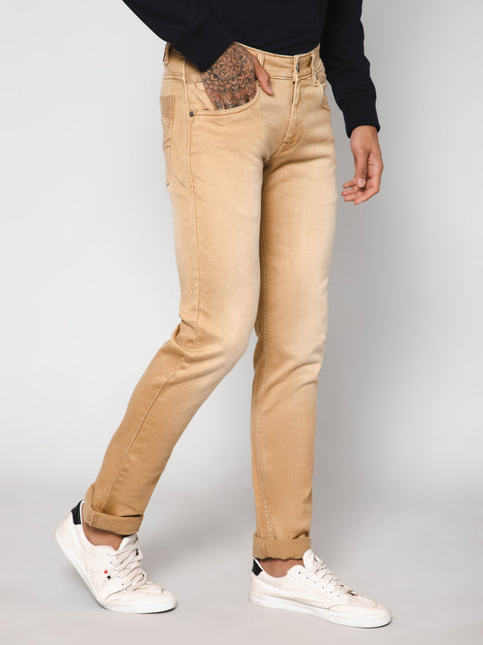 Cantabil Men Khaki Jeans (7111781023883)