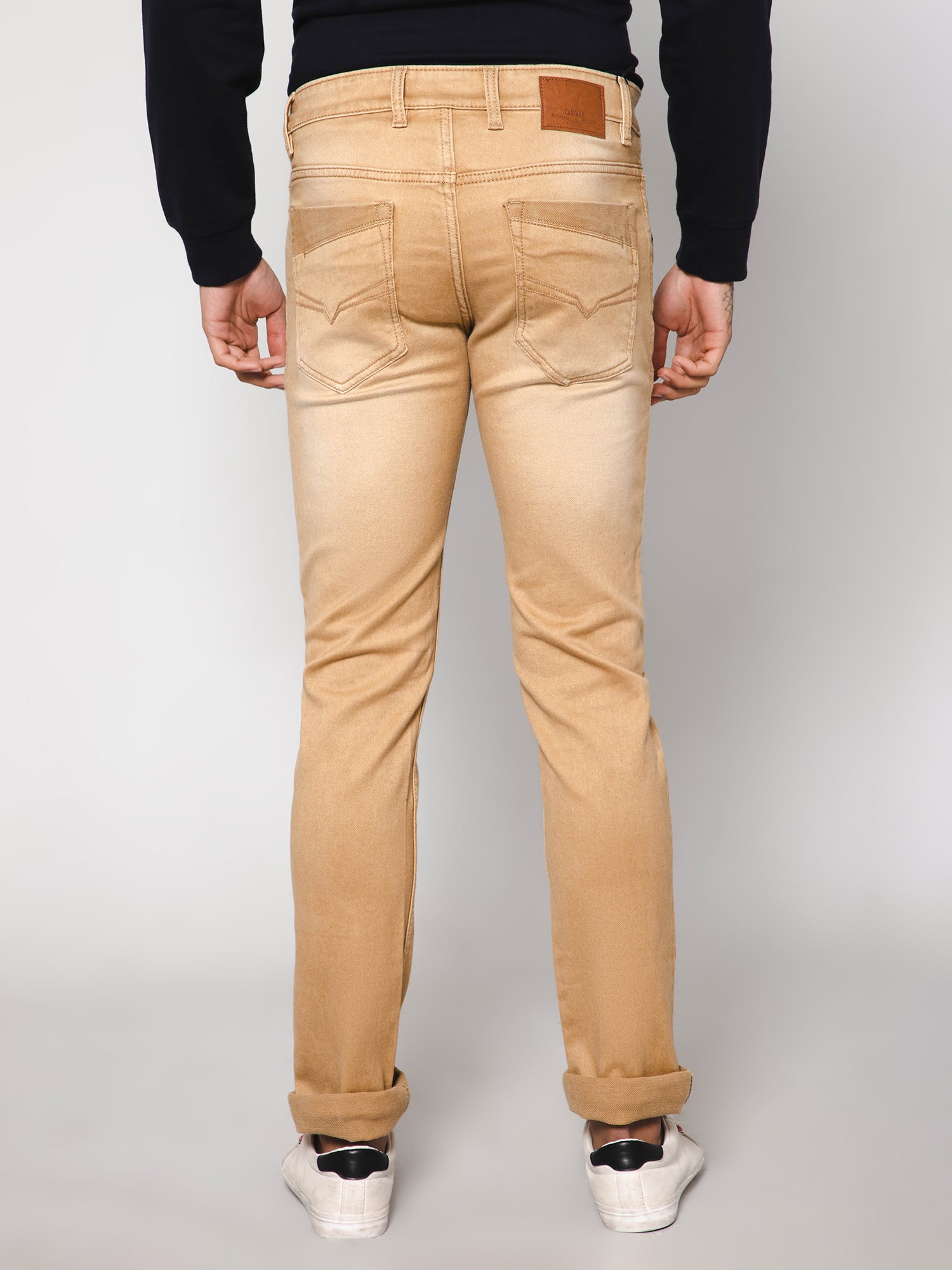 Cantabil Men Khaki Jeans (7111781023883)