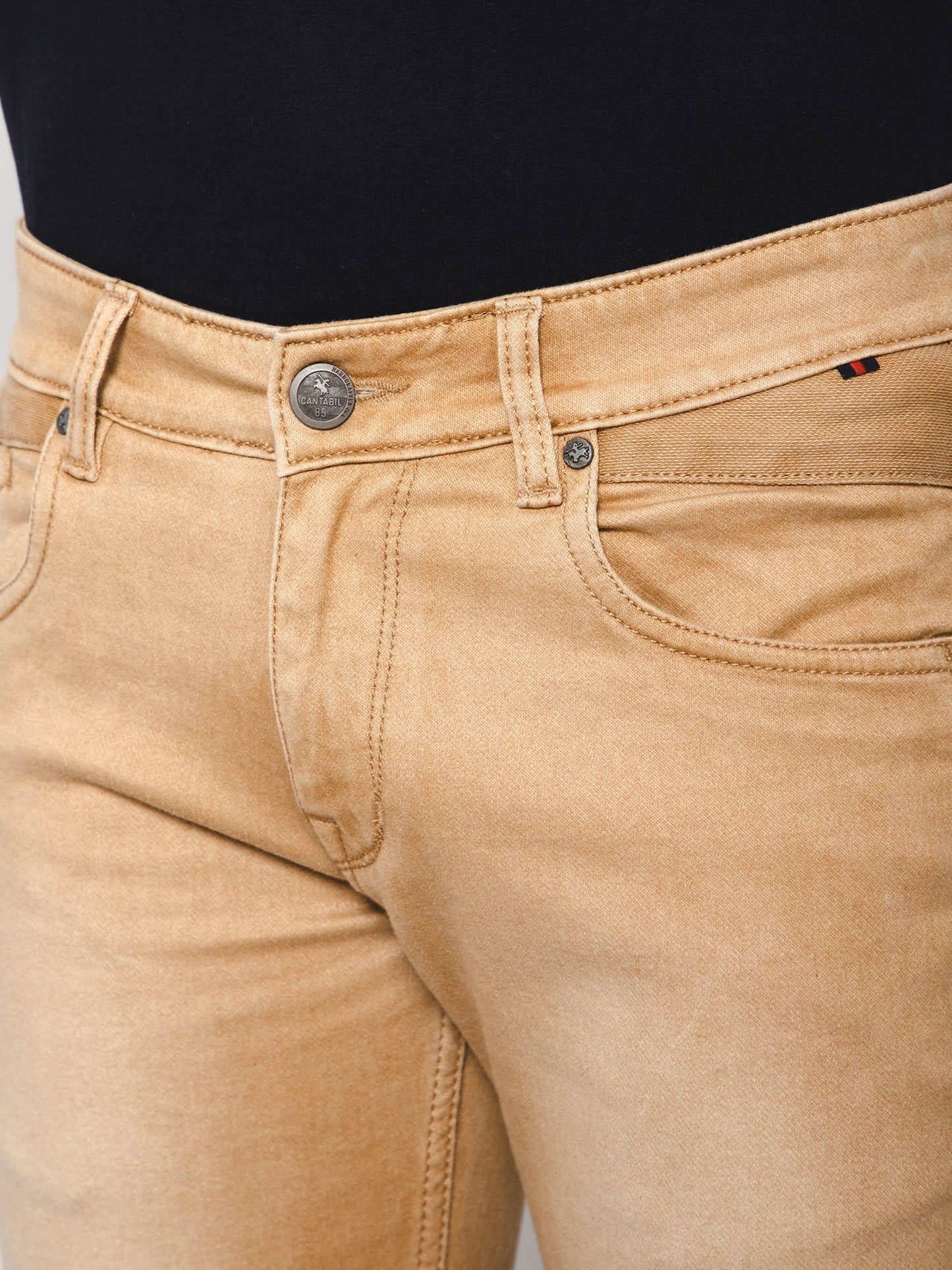 Cantabil Men Khaki Jeans (7111781023883)