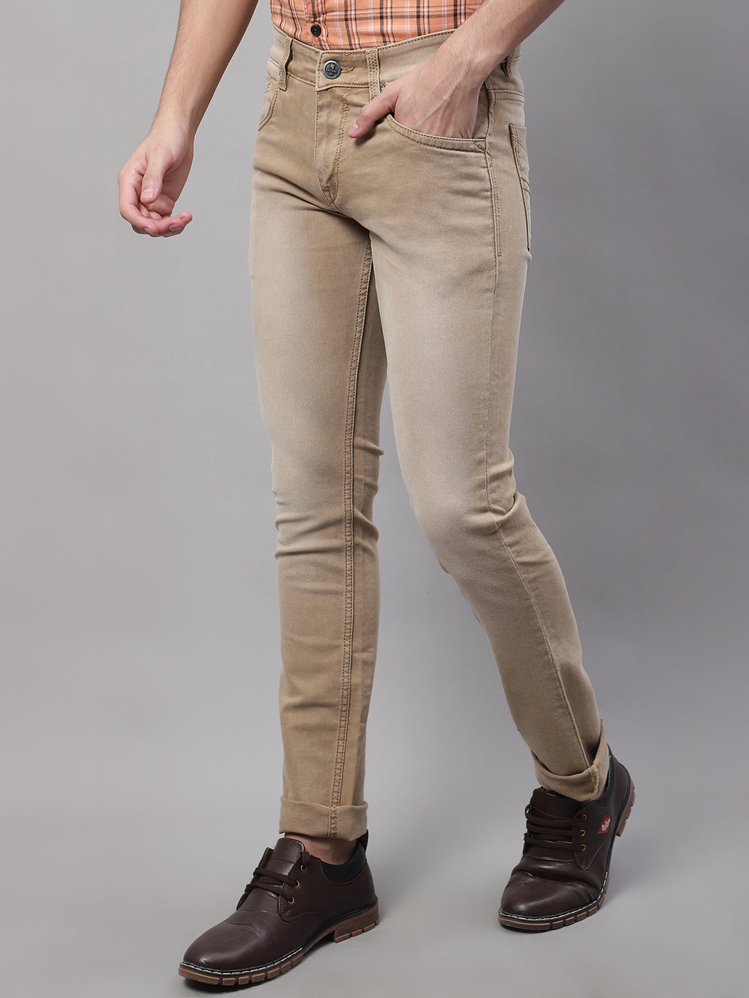 Cantabil Mens Khaki Denim (7091353125003)