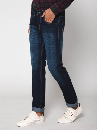 Cantabil Men Dirty Blue Jeans (7114732470411)