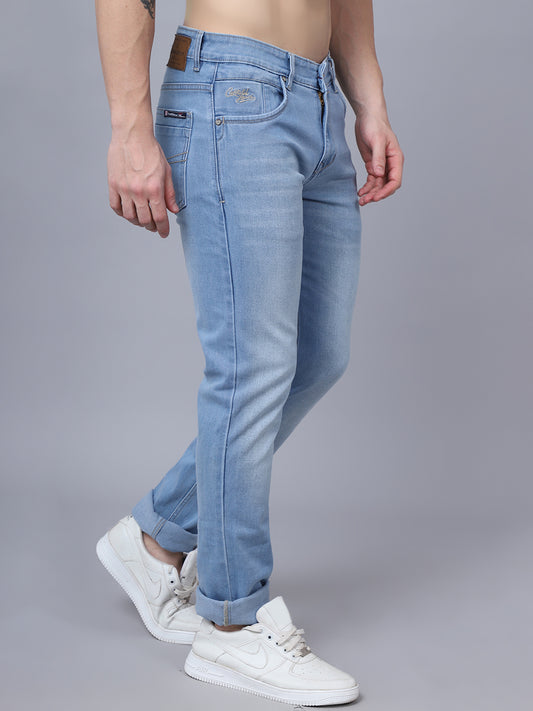 Cantabil Mens Light Carbon Blue Jeans (7032541249675)