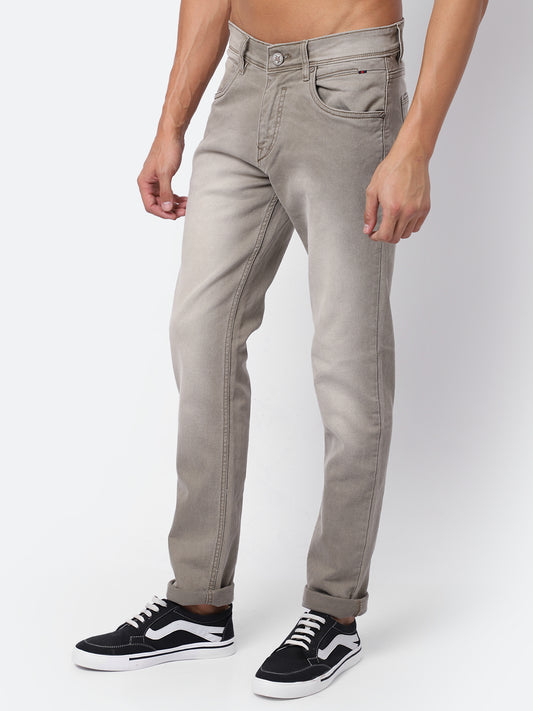 Cantabil Men's Beige Jeans (6929933729931)