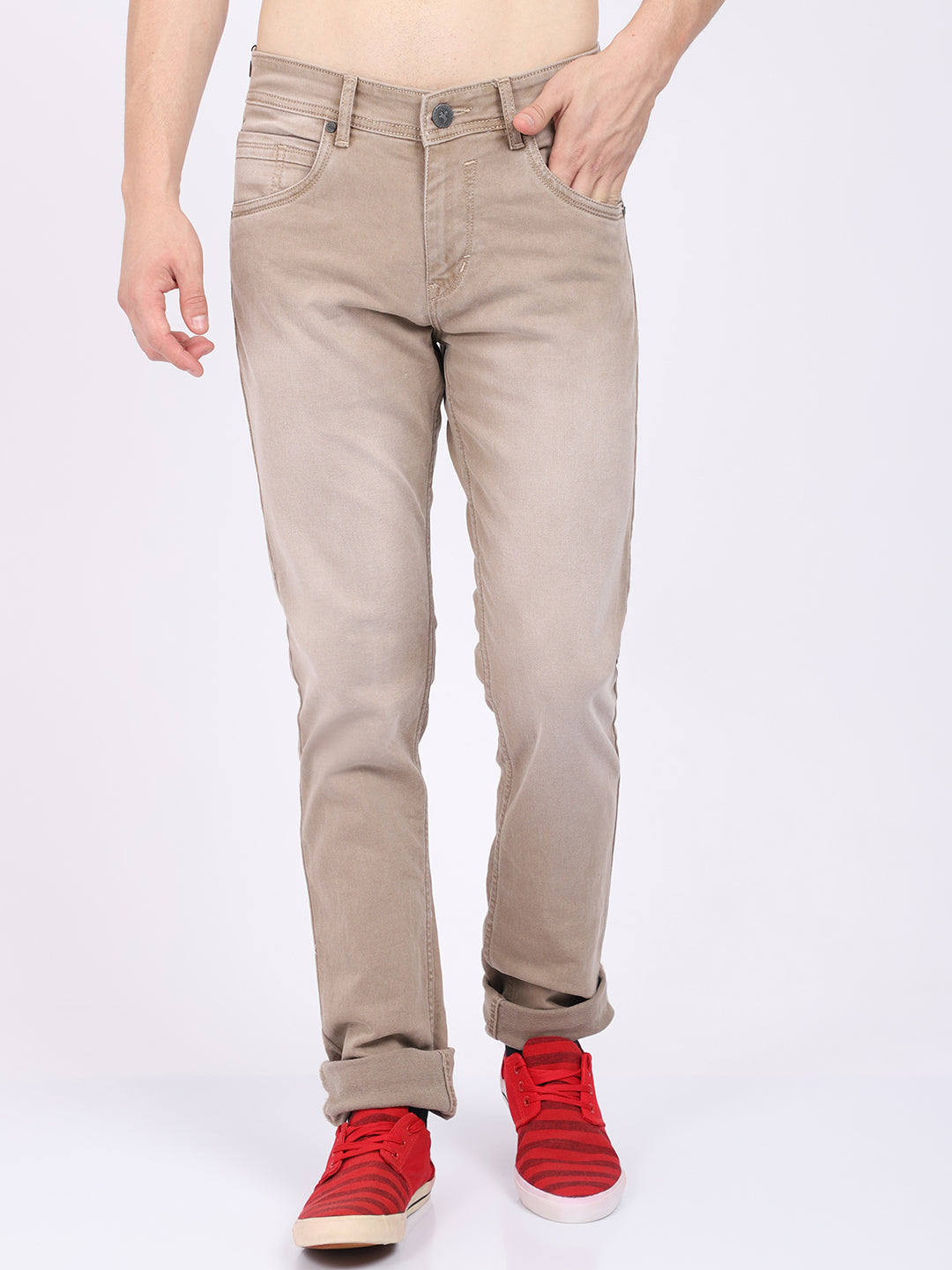 Cantabil Men's Khaki Denim (6863991242891)