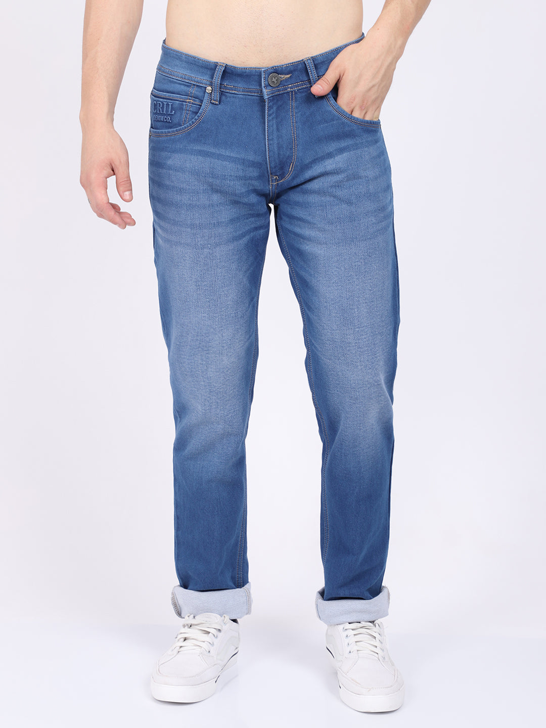 Cantabil Men's Medium Mercerised Denim (6863792799883)