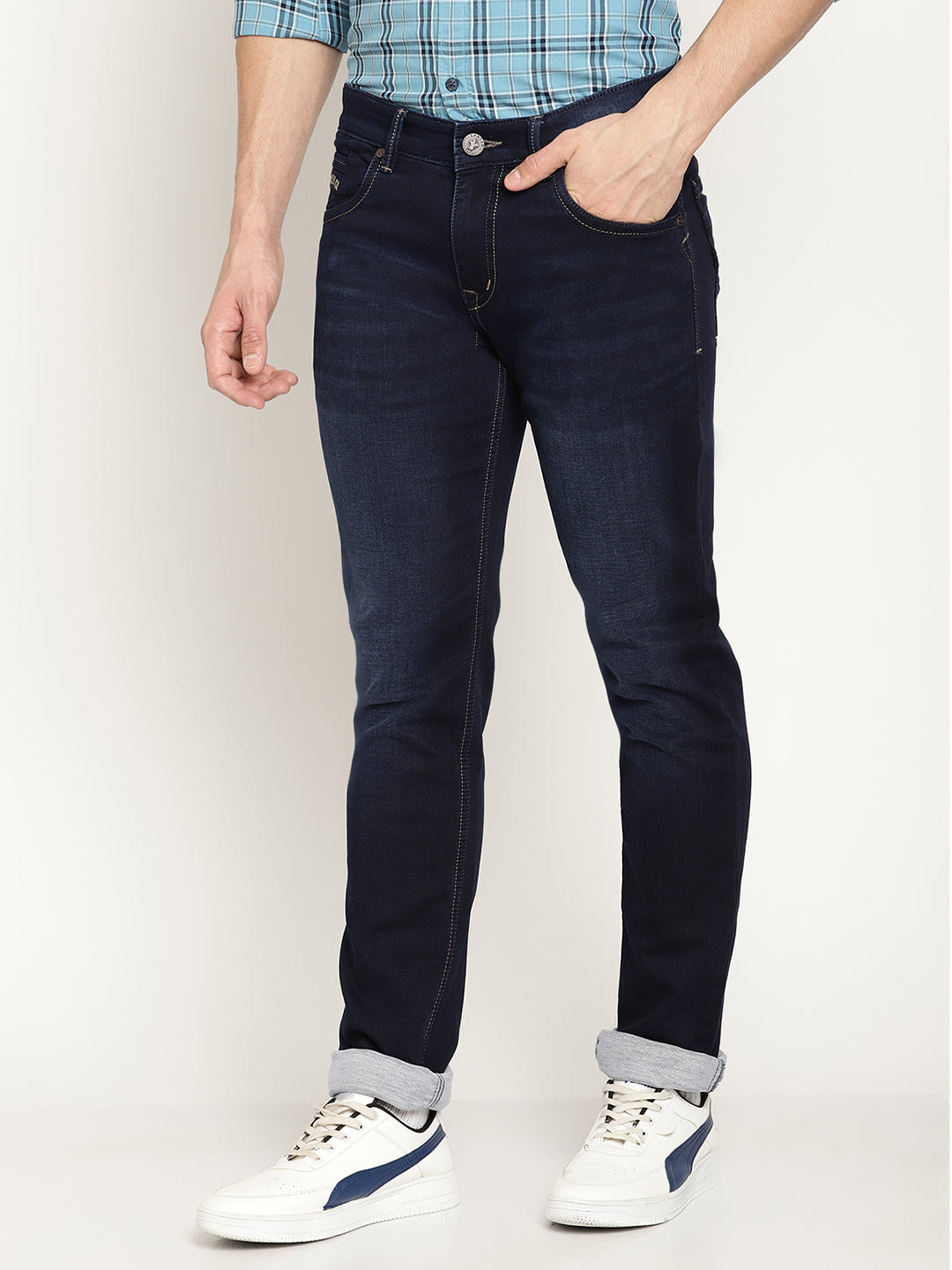 Cantabil Men's Navy Denim (6833152065675)