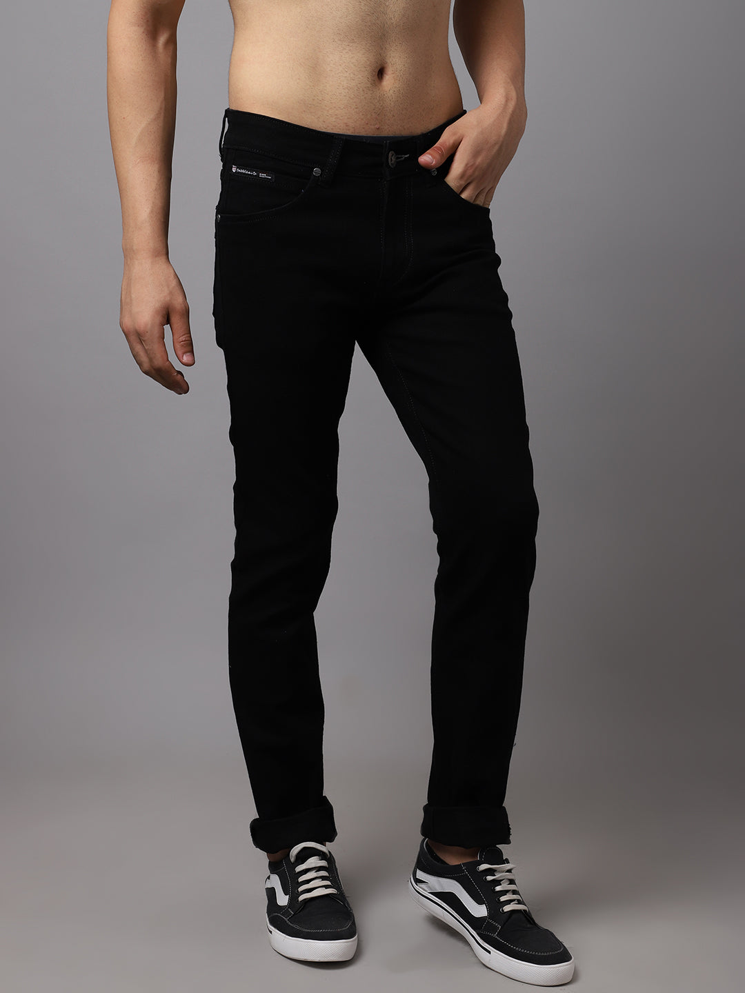 Cantabil Men's Black Denim (6991772876939)