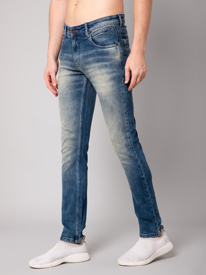 Cantabil Mens Dirty Blue Jeans (7032558059659)