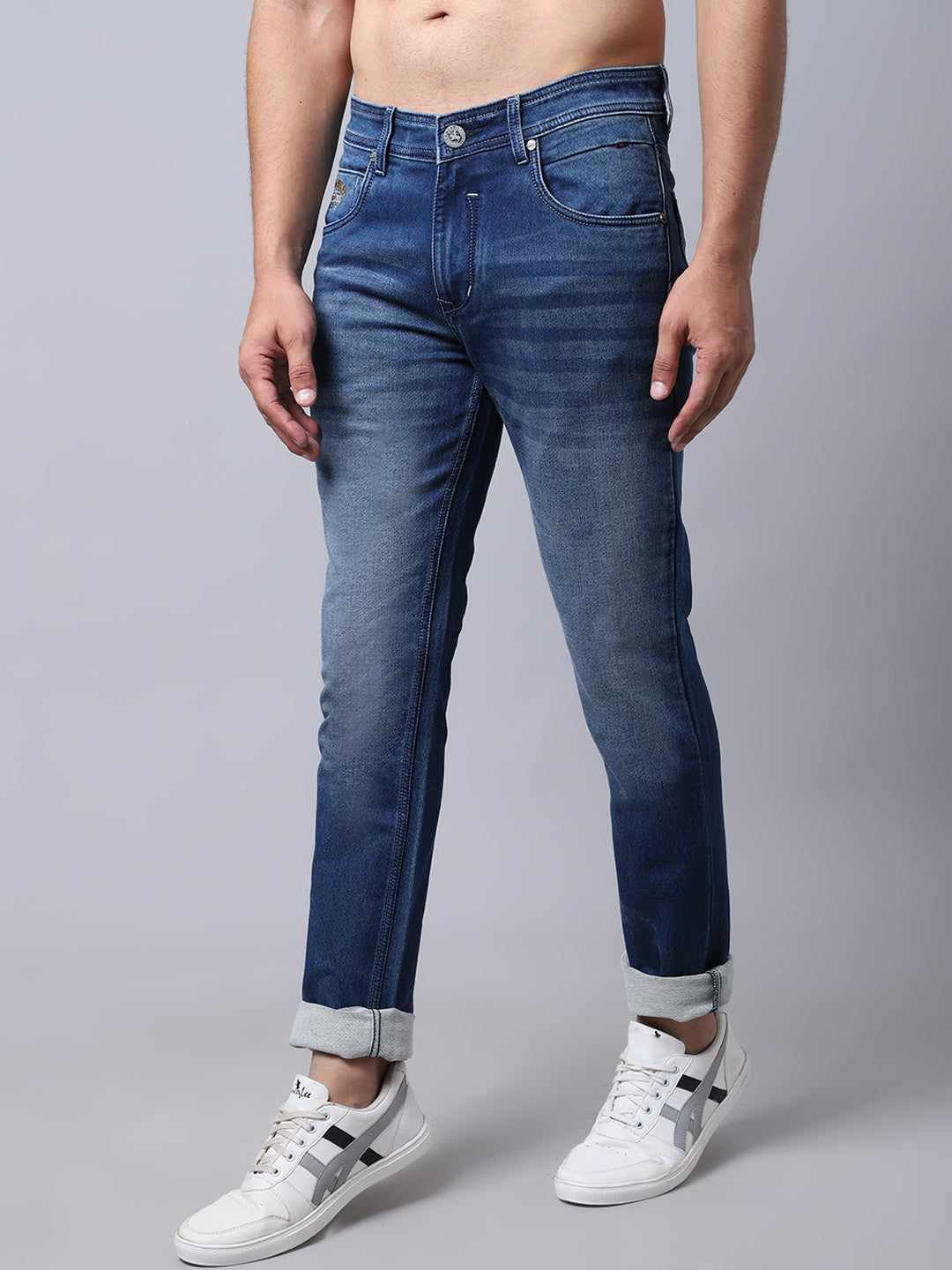 Cantabil Dark Mercerised Men's Denim (7028809236619)