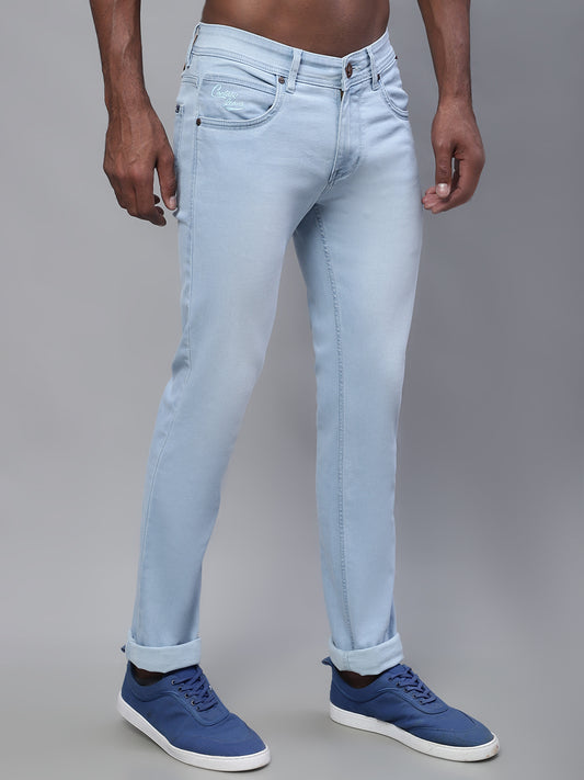 Cantabil Men Light Carbon Blue Jeans (7114283778187)