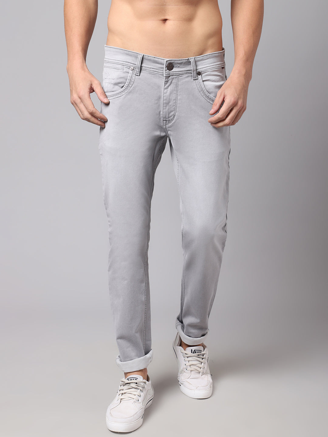 Cantabil Men's Light Grey Denim (6991794176139)