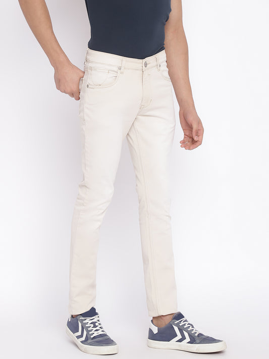 Cantabil Men Beige Jeans (7046548553867)