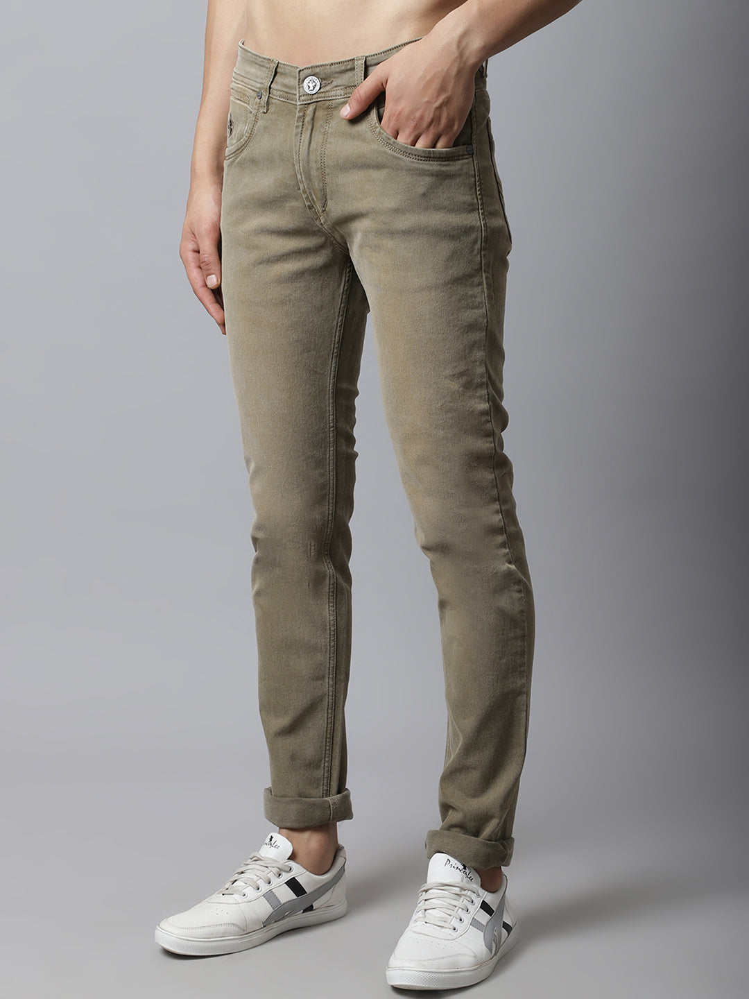 Cantabil Mens Khaki Jeans (7033968689291)