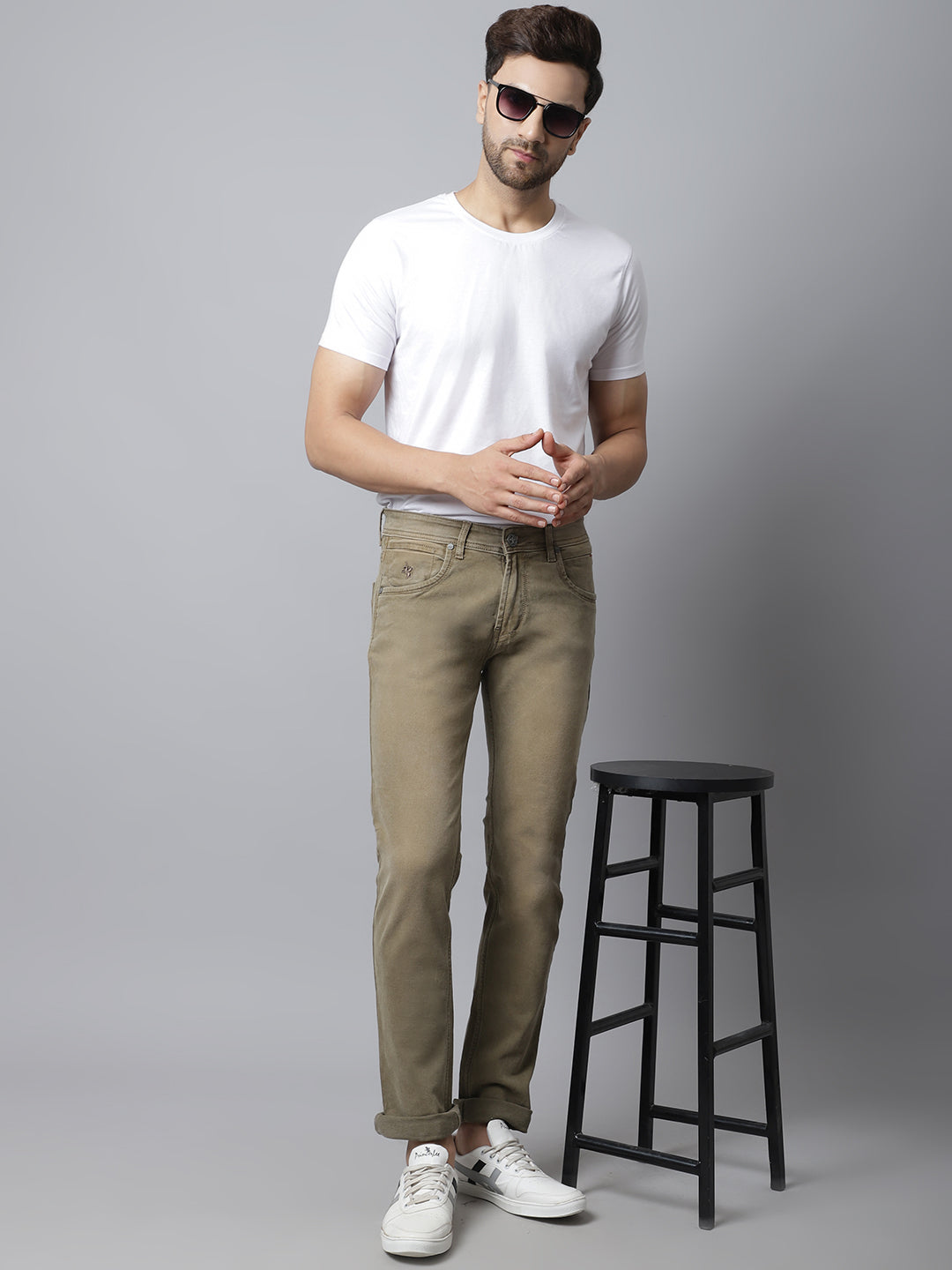 Cantabil Mens Khaki Jeans (7033968689291)