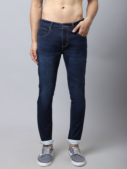 Cantabil Mens Dark Mercerised Jeans (7034048577675)