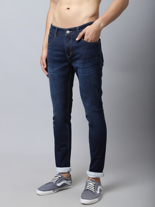 Cantabil Mens Dark Mercerised Jeans (7034048577675)