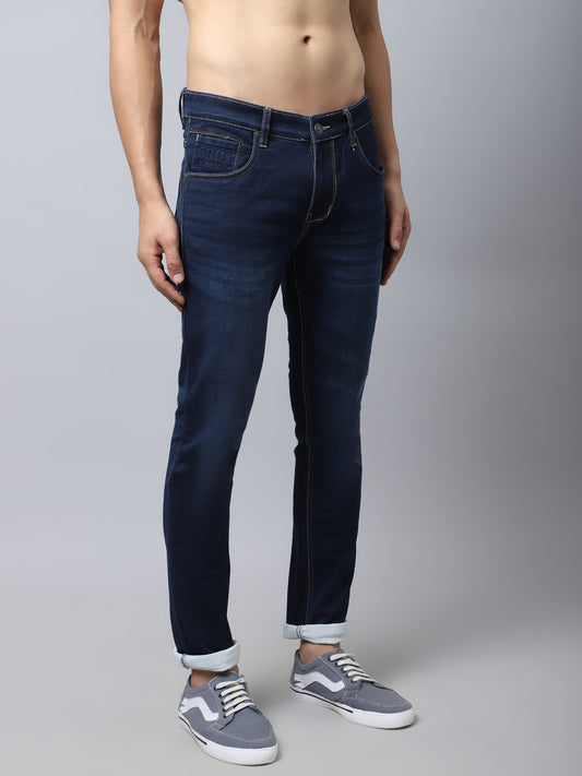 Cantabil Mens Dark Mercerised Jeans (7034048577675)