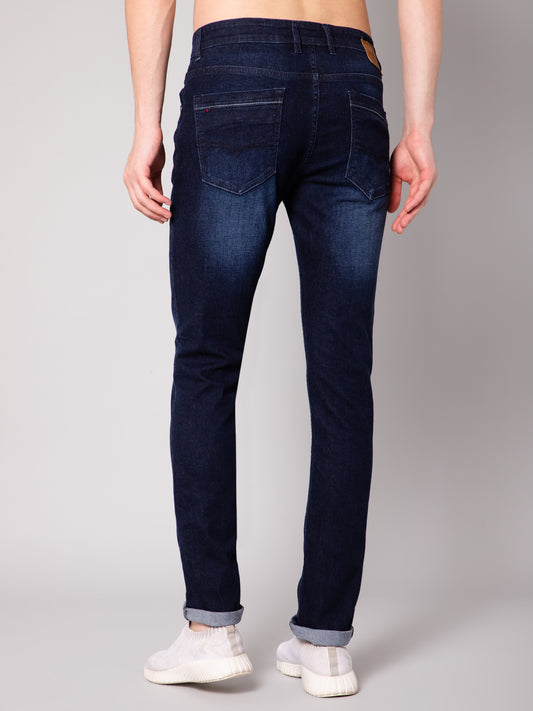 Cantabil Mens Dark Carbon Blue Jeans (7035295891595)