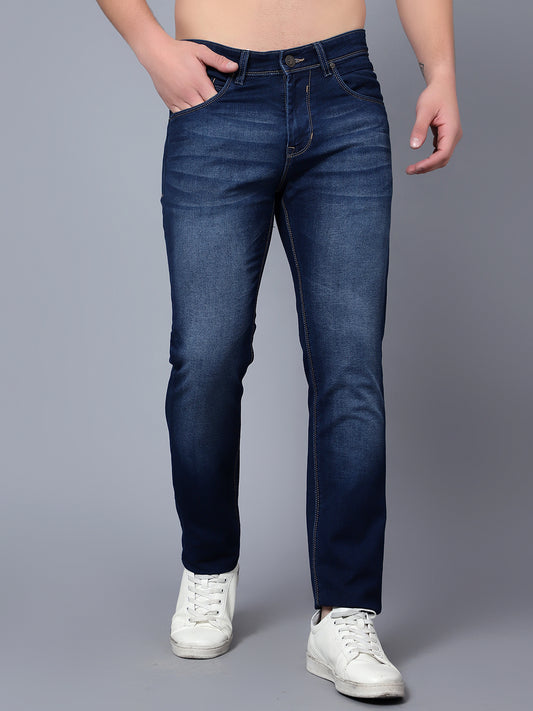 Cantabil Men Dark Mercerised Jeans (7089587912843)