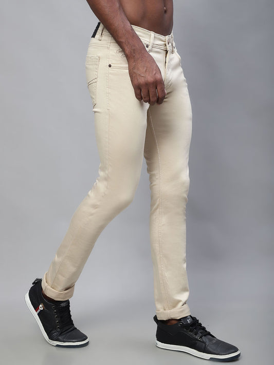 Cantabil Men Beige Jeans (7114275979403)