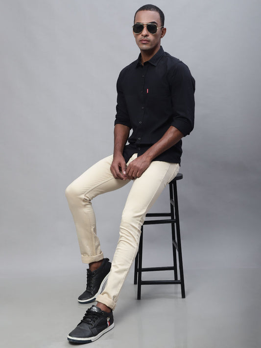 Cantabil Men Beige Jeans (7114275979403)