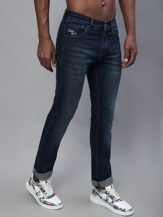 Cantabil Men Dirty Green Jeans (7114280927371)