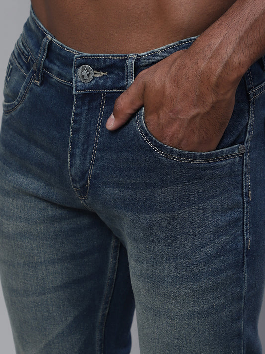 Cantabil Men Dirty Green Jeans (7114297704587)