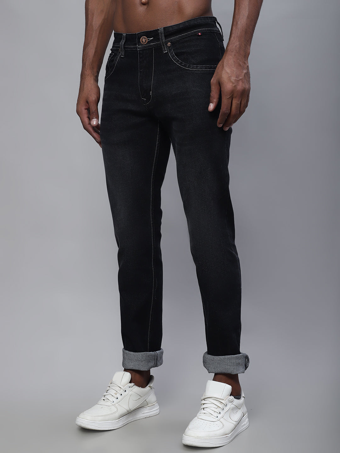 Cantabil Men Black Jeans (7114276601995)