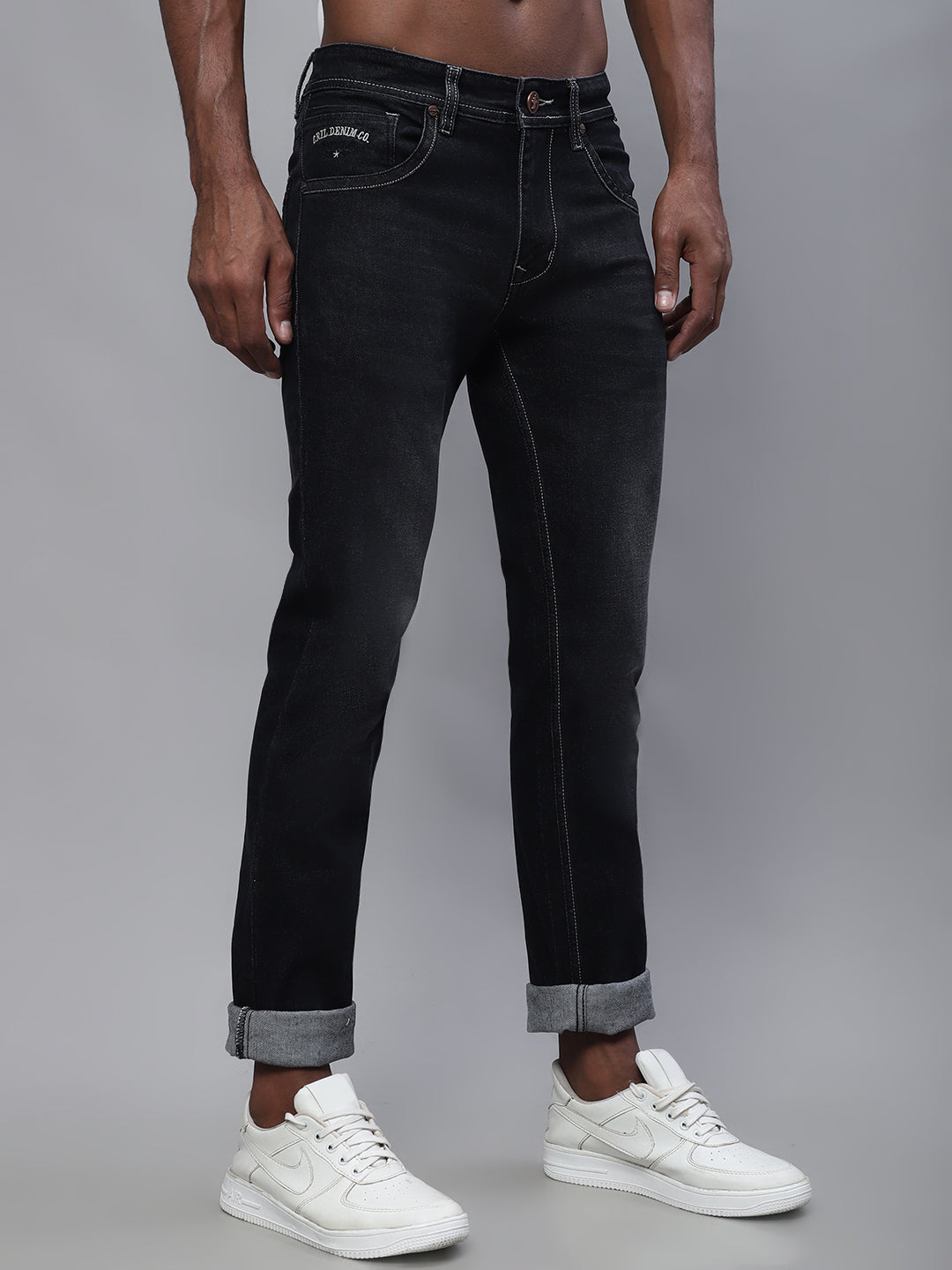 Cantabil Men Black Jeans (7114276601995)