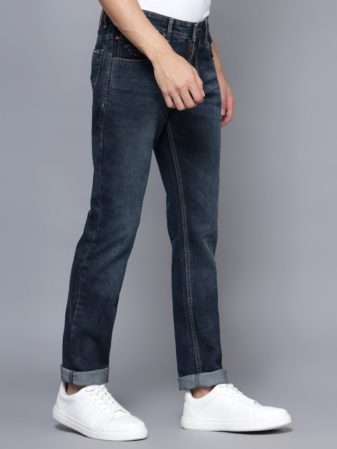 Cantabil Men Carbon Black Jeans (7121561354379)