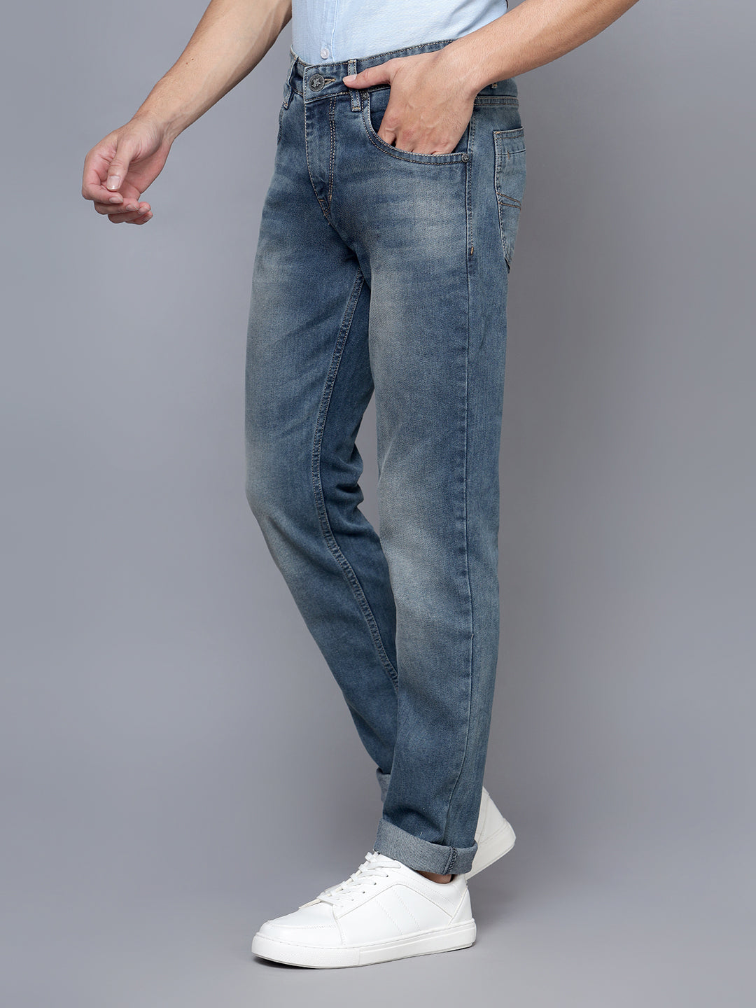 Cantabil Men Dirty Stone Jeans (7121559486603)