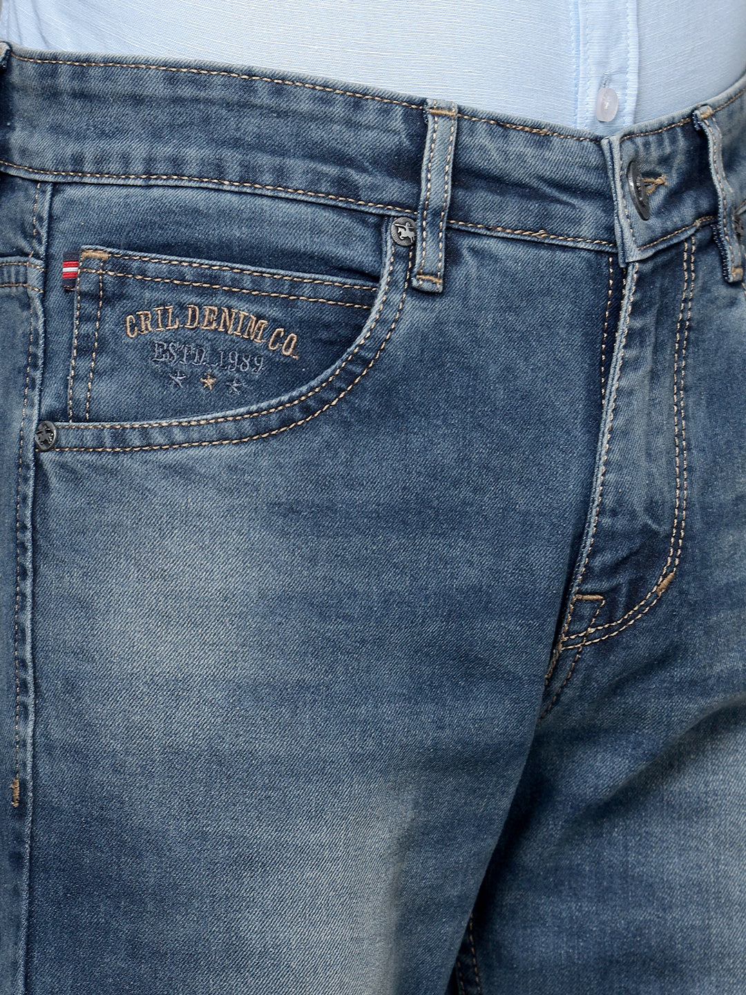 Cantabil Men Dirty Stone Jeans (7121559486603)