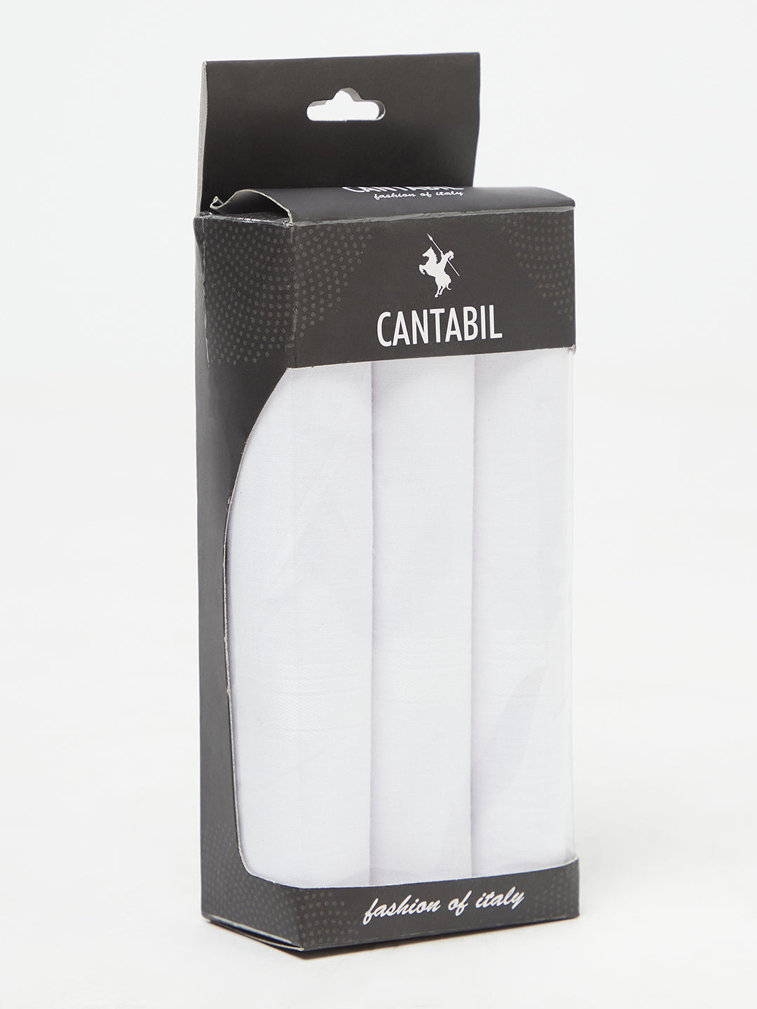 Cantabil Men Pack of 6 Solid Cotton Mix Handkerchief (6814688116875)